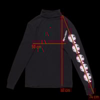 Image 2 of Fan turtle neck - black (small)