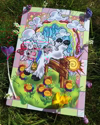 Image 1 of Spring Lamby A4 print