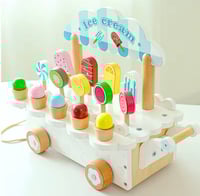 Image 11 of Isabella Wooden Ice Cream Truck - White