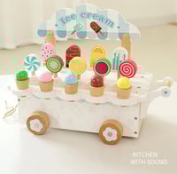 Image 14 of Isabella Wooden Ice Cream Truck - White
