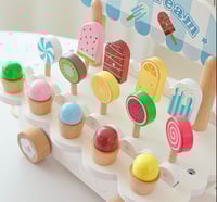 Image 12 of Isabella Wooden Ice Cream Truck - White