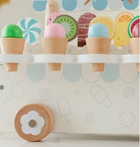 Image 13 of Isabella Wooden Ice Cream Truck - White