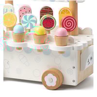 Image 2 of Isabella Wooden Ice Cream Truck - White