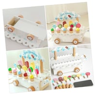 Image 7 of Isabella Wooden Ice Cream Truck - White