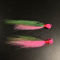 Image 2 of Neon Watermelon Bucktail (2pk)