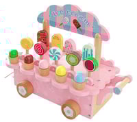 Image 2 of Isabella Wooden Ice Cream Truck - Pink
