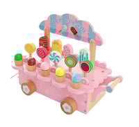 Image 1 of Isabella Wooden Ice Cream Truck - Pink