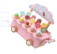 Image 3 of Isabella Wooden Ice Cream Truck - Pink