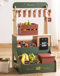 Image 3 of Palermo Wooden Grocery Stand