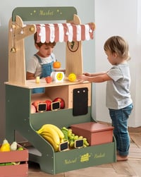 Image 4 of Palermo Wooden Grocery Stand
