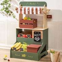 Image 2 of Palermo Wooden Grocery Stand