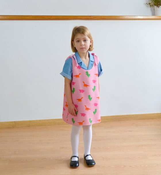 Image of Vestido lazadas 'Dinosaurios'