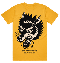 'WOLFY' T-SHIRT (YELLOW)