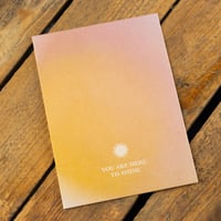 Solar Plexus Chakra Postcard ~ You Are Here To Shine