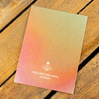 Heart Chakra Postcard ~ Follow the Love, Always
