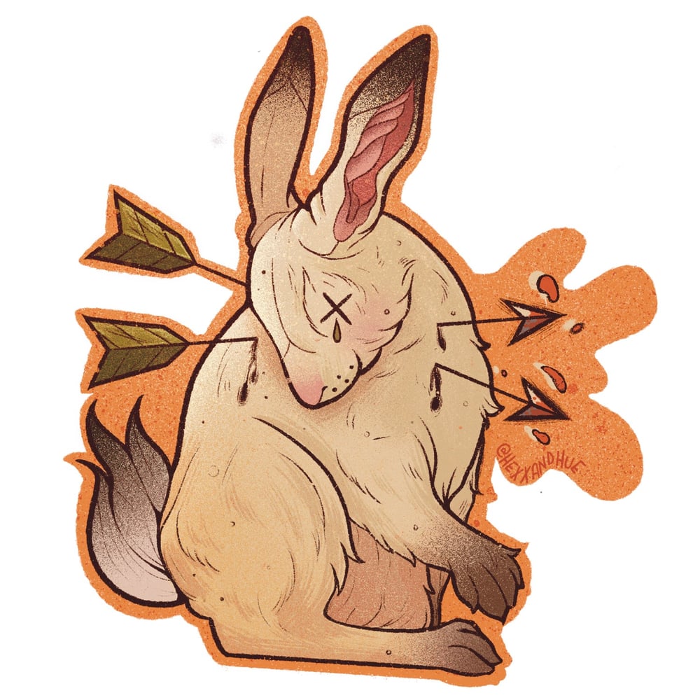 Image of "Rabbit hunting season" Sticker 