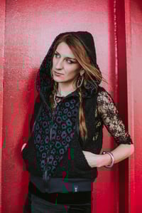 Image 5 of KANSAI VEST | BLACK & BLUE LEOPARD VERSION