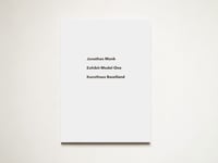 Image 1 of Jonathan Monk: Exhibit Model One - Kunsthaus Baselland