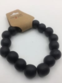 Image 1 of Black wooden jumbo bracelets