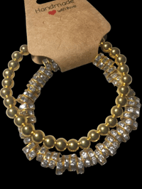 Image 3 of Gold beaded bracelets
