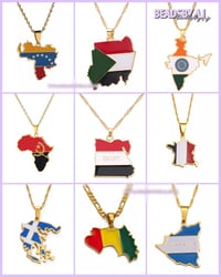 Image 2 of PRE-ORDER COUNTRY FLAG NECKLACES 