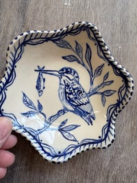 Kingfisher fishing trinket dish