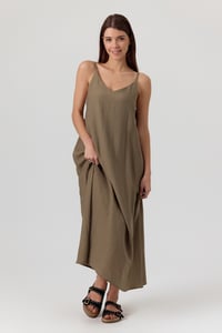 Image 1 of Vestido Brooke Kaki