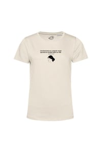 Camiseta Virginia Woolf. Color natural.