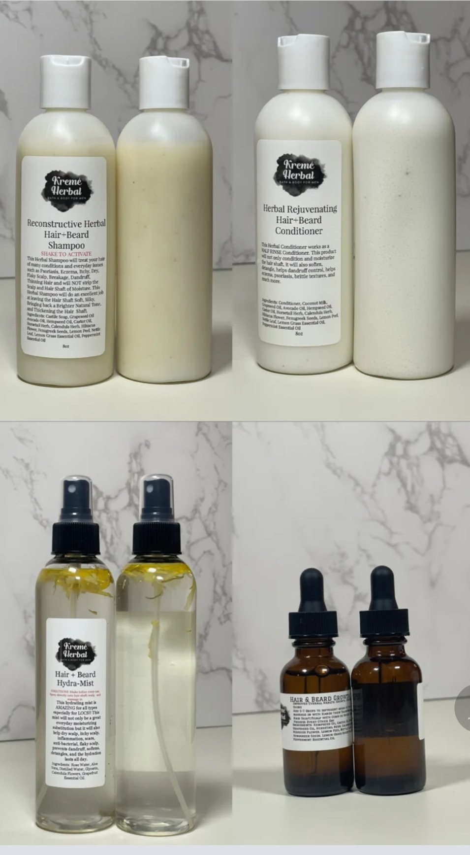 Image of Hair Shampoo & Conditioner (Loc, Hair, & Beard Hair Growth/Advance Strengthening)