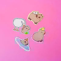 Image 3 of Capybara Sticker Pack