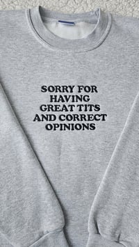 Image 3 of GREAT TITS AND CORRECT OPINIONS SWEATER