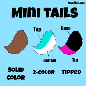 Image of Custom Color Hyena or Mini Canine/Fox Tail