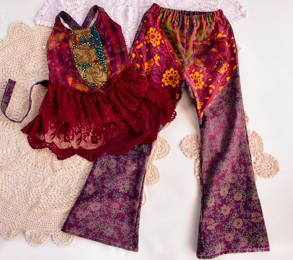 Image of Tapestry Bells & Kantha Top Set 