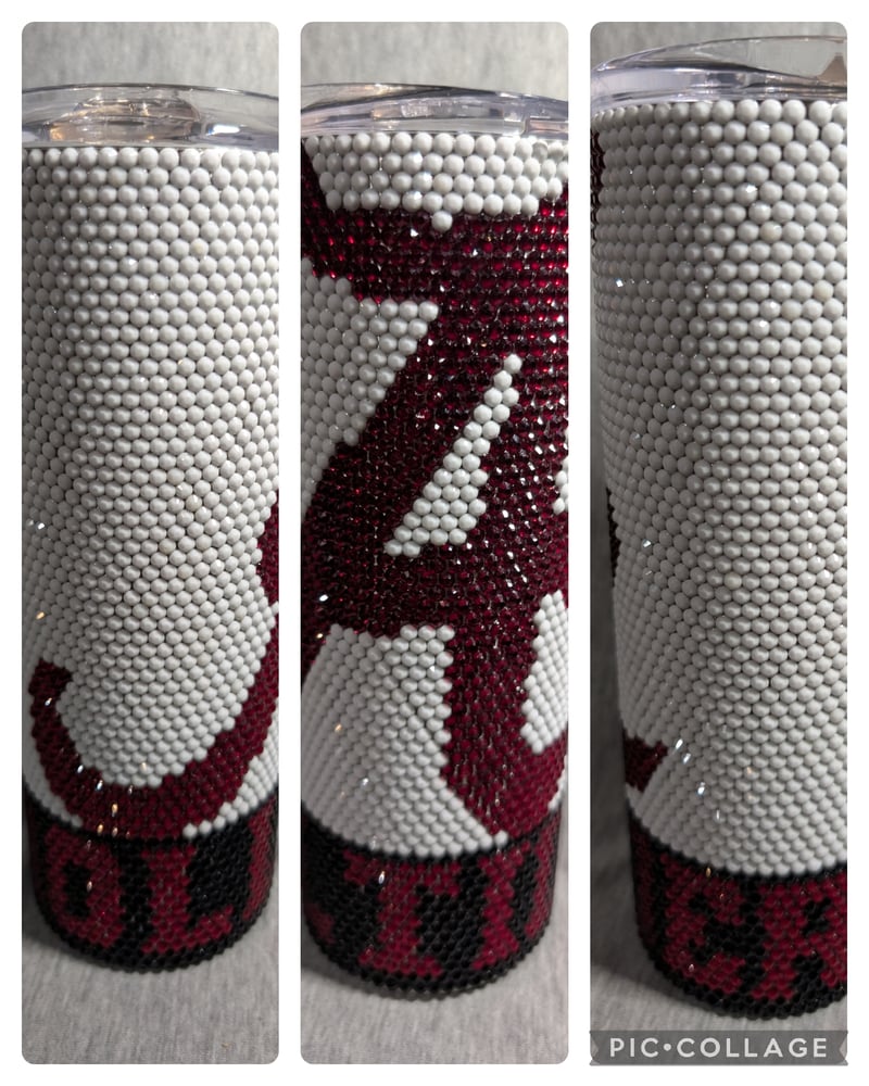 Image of Roll Tide Alabama Rhinestone Tumbler