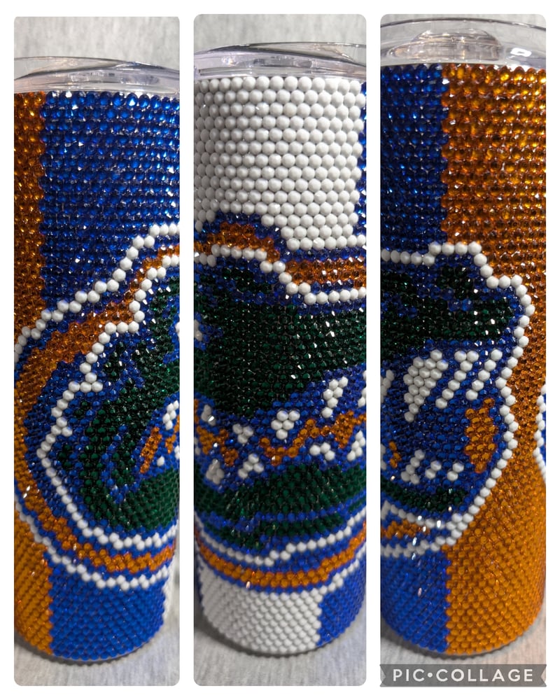 Image of Florida Gators Football Rhinestone Tumbler