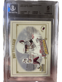 Image 1 of 2001 Fleer Tradition Glossy Pat Tillman Unsung Heroes #325 BGS 9 MINT Cardinals