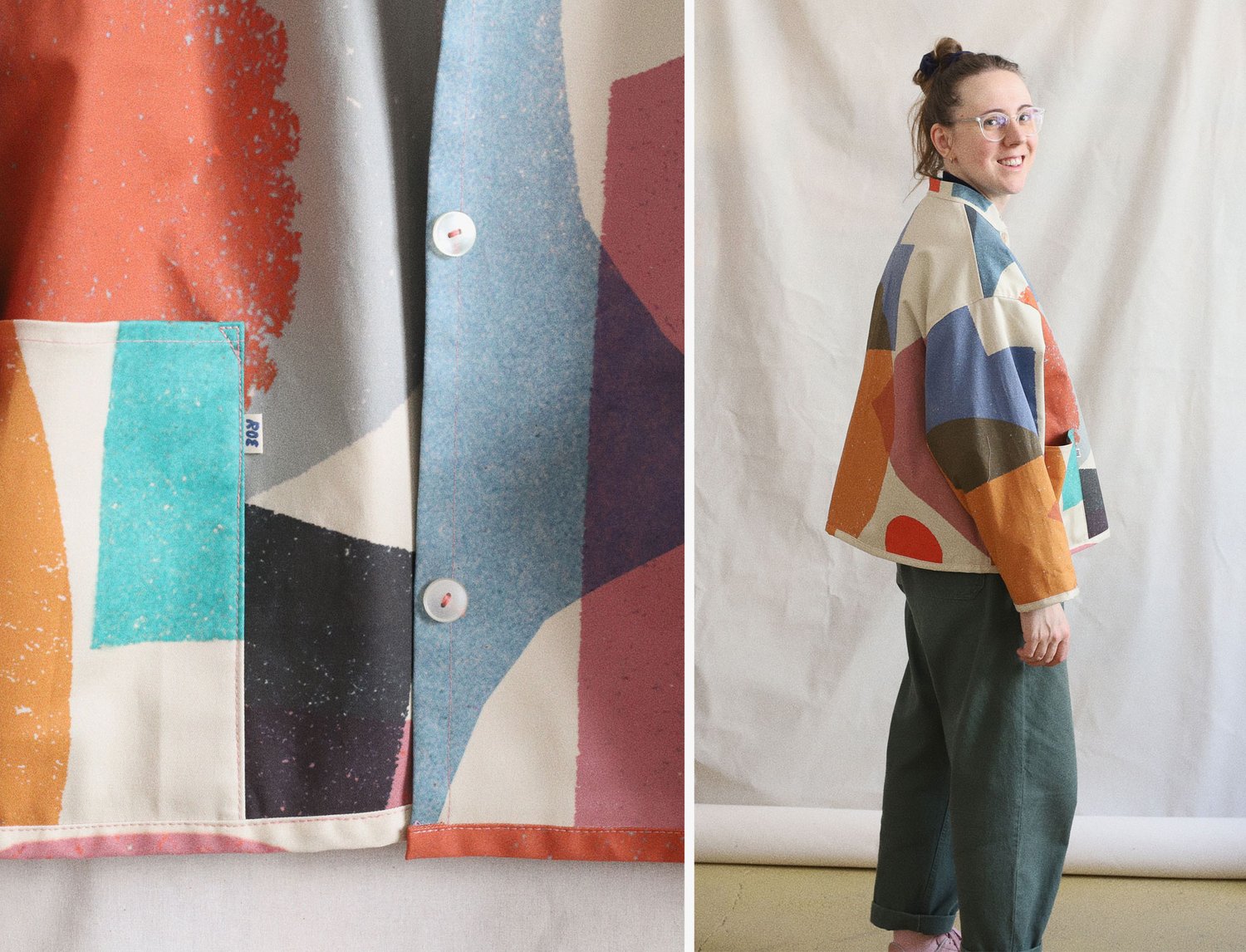 Image of COLOR SHAPES WIDE JACKET 