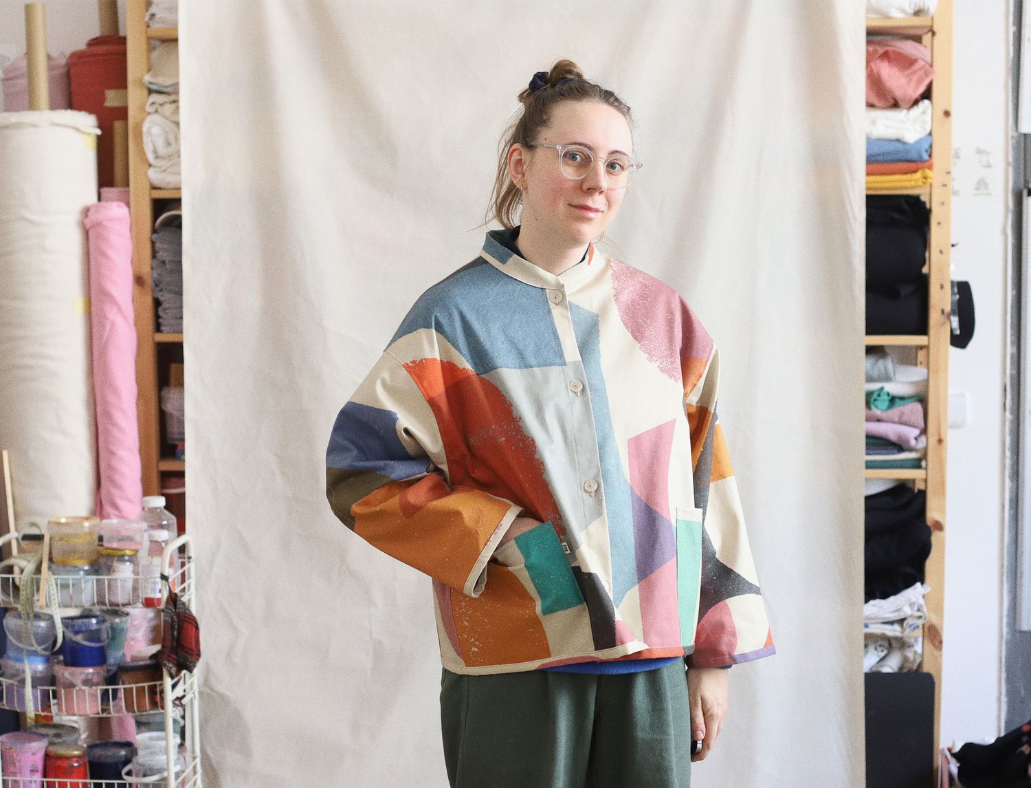 Image of COLOR SHAPES WIDE JACKET 