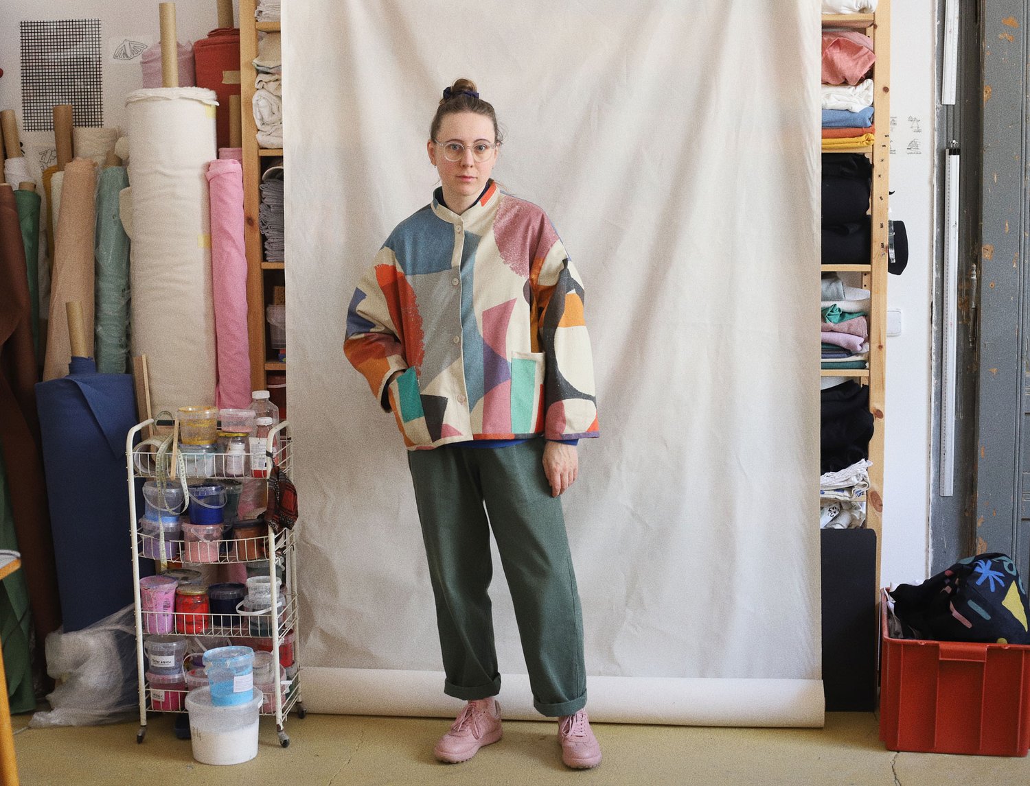 Image of COLOR SHAPES WIDE JACKET 
