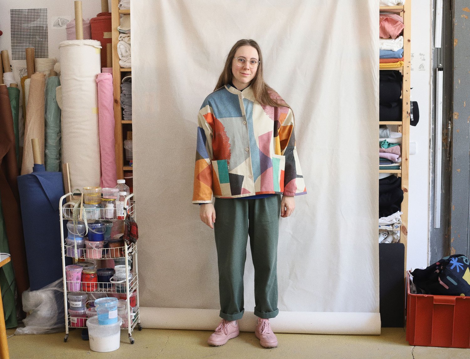 Image of COLOR SHAPES WIDE JACKET 