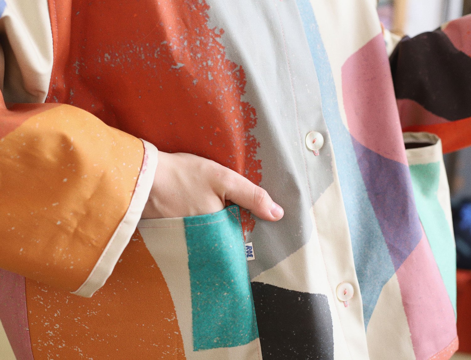 Image of COLOR SHAPES WIDE JACKET 