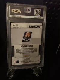 Image 2 of 2023 Panini Instant #27 Kevin Durant vs Victor Wembanyama ROOKIE /538 PSA 10