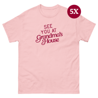 "Postcard" Tee in Rose (5X)