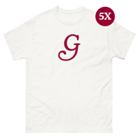 "G" Tee in White (5X)