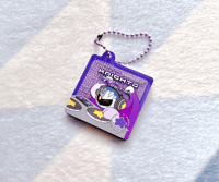  Meta Knight Liquid Glitter CD Keychain (FILLED)