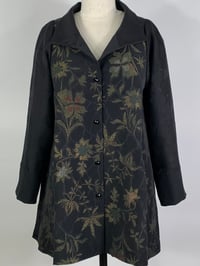Image 1 of Black and Gold Garden Swing Coat