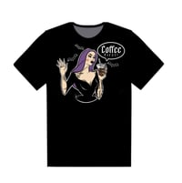Image 2 of Coffee First! - Unisex Adult T-Shirt 
