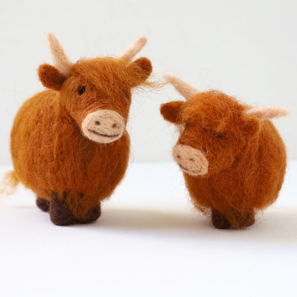 Highland Cow - Needle Felting Kit