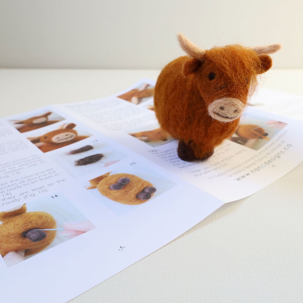 Highland Cow - Needle Felting Kit