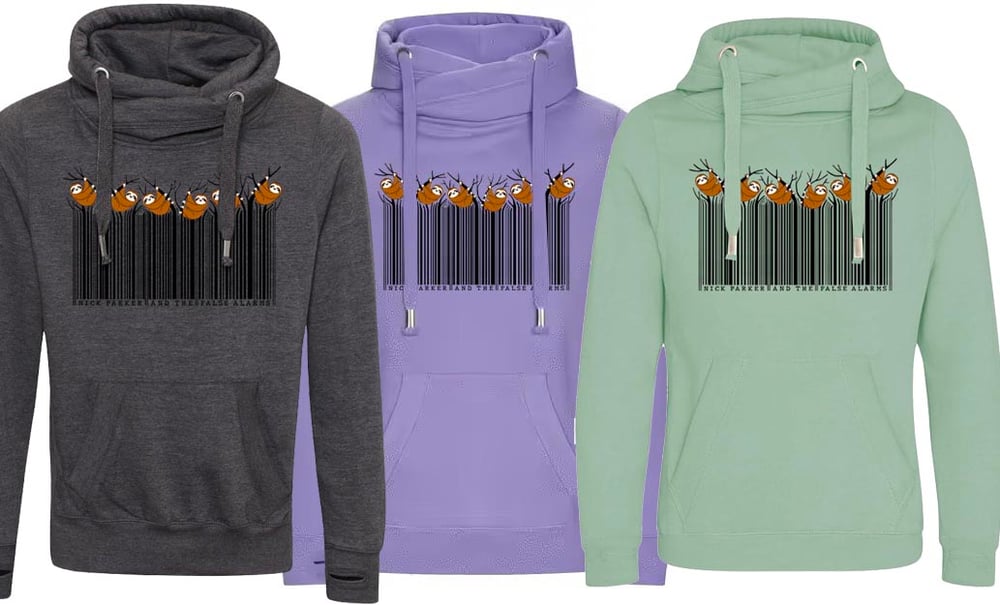 Image of Sloth Cross Neck Hoodies